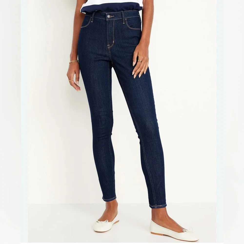 Old Navy Dark Blue High Rise Jeans ππ₯°π₯ - Picture 1 of 6